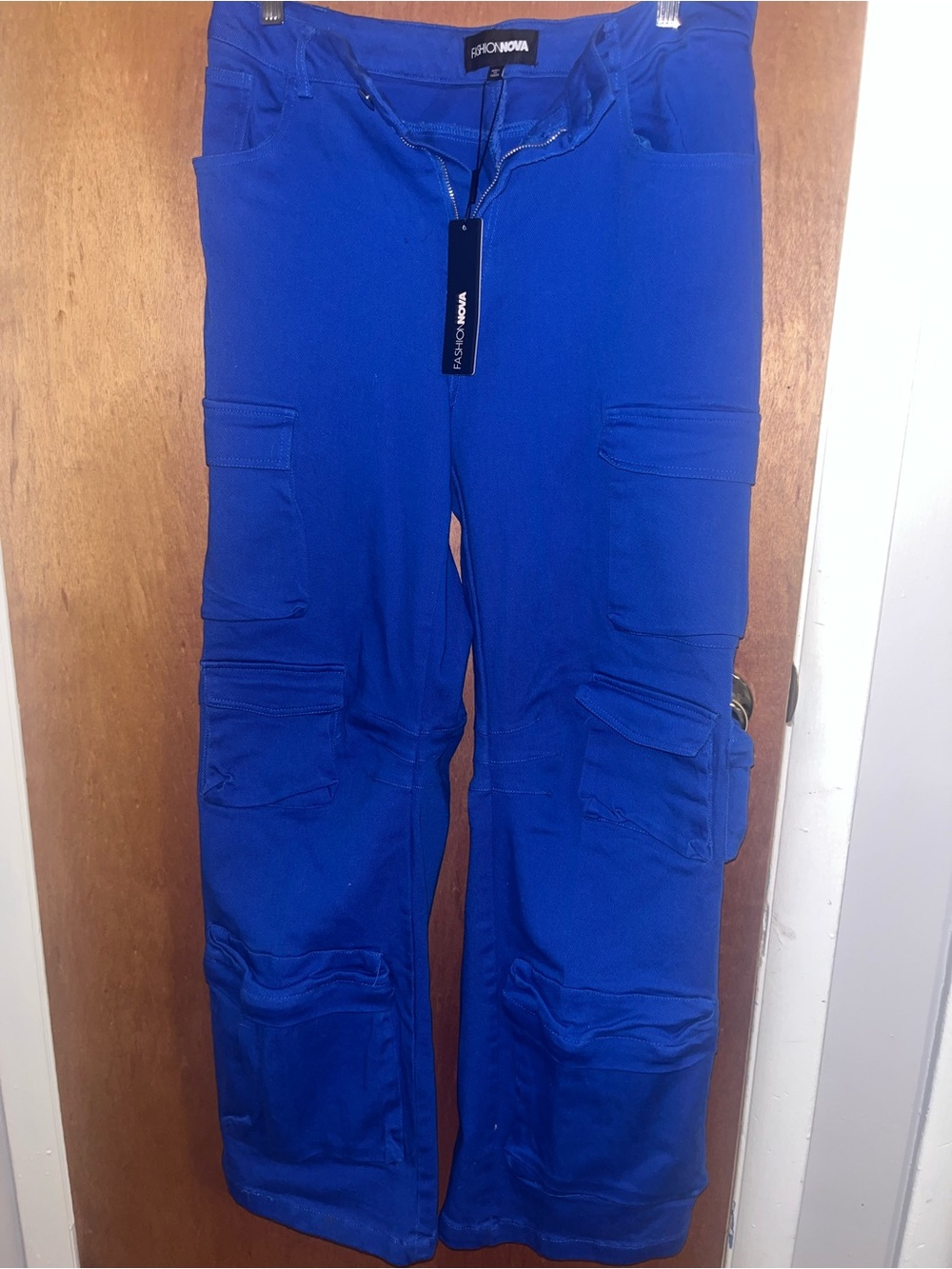 Fashion Nova Women’s Royal Blue Cargo Pants